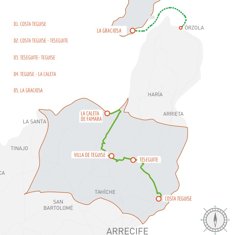 mapa de la ruta del mar al rio